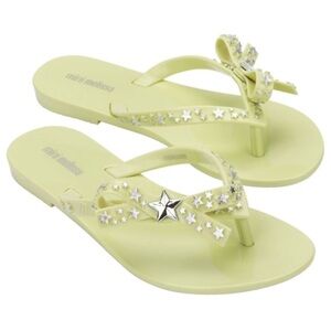 Mini Melissa Light Green Star Sandals